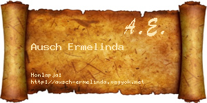 Ausch Ermelinda névjegykártya